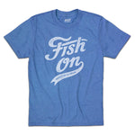 T-shirt enfant Fish On Vintage - Royal chiné