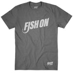 T-shirt homme Fish On - Gris