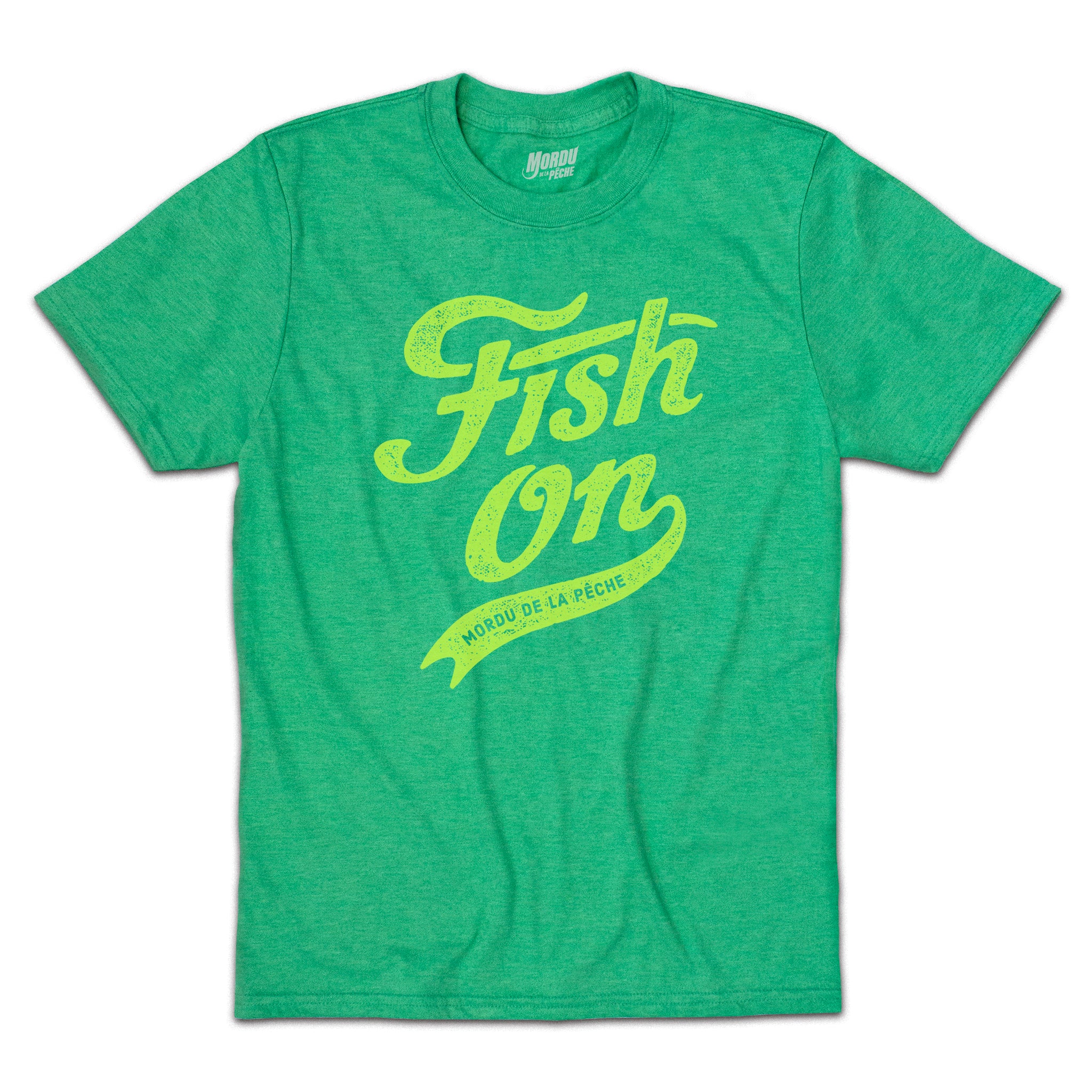 T-shirt enfant Fish On vintage - Vert