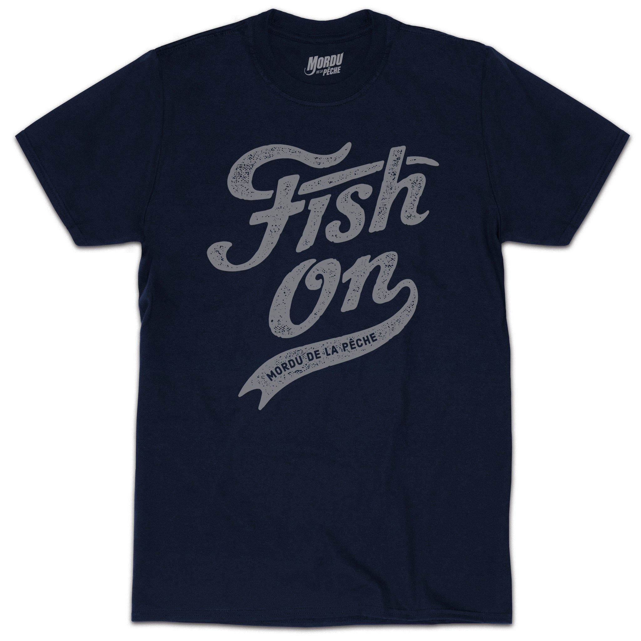 T-shirt homme Fish On vintage - Marine