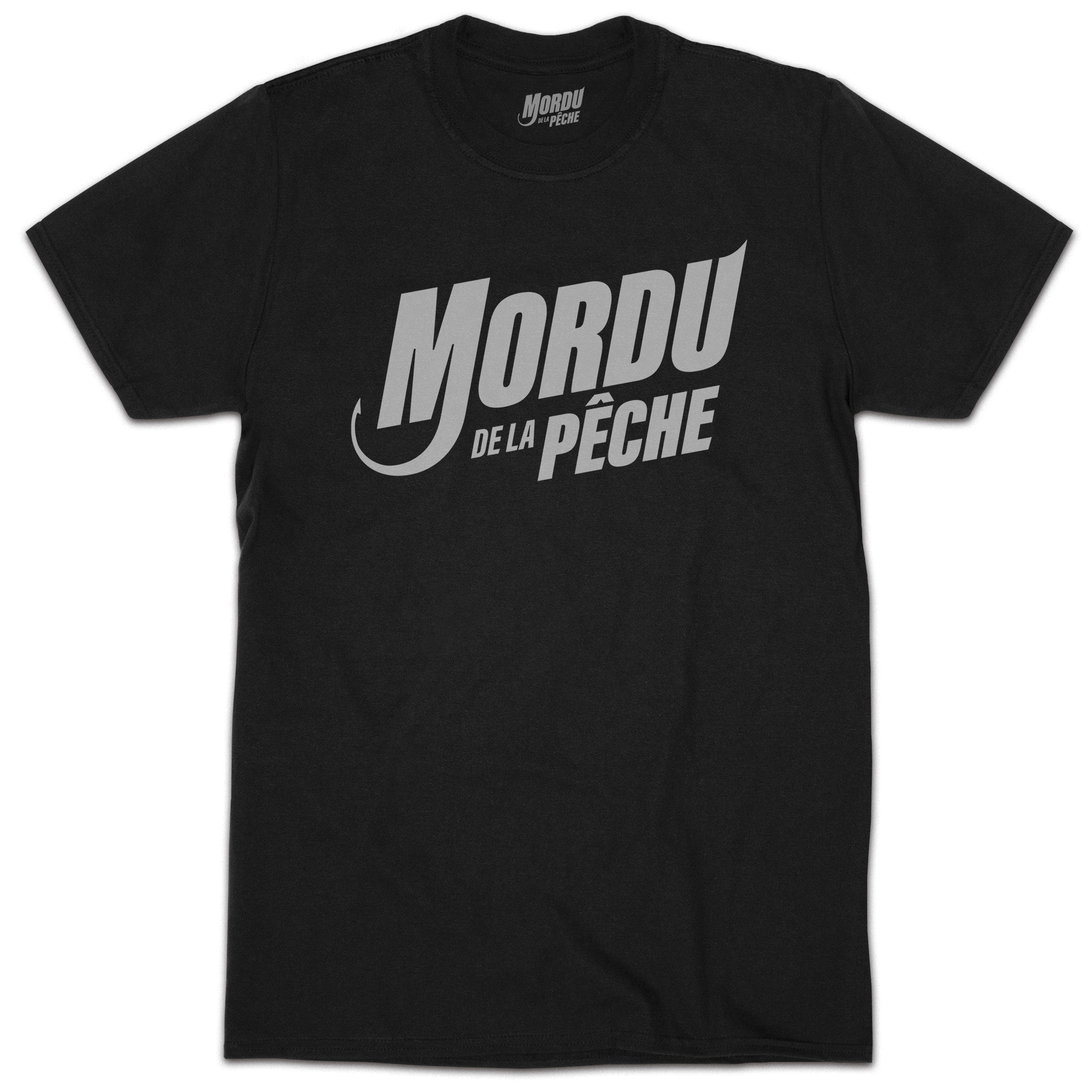 T-shirt homme classique Mordu de la Pêche - Noir